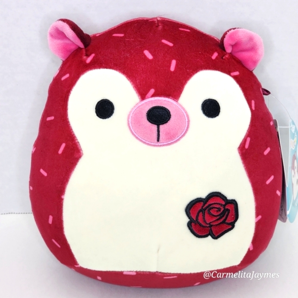 KIRA 🦔 FTM Red & White Hedgehog Girly Goth Squad Original Squishmallow ☆ NWT ☆